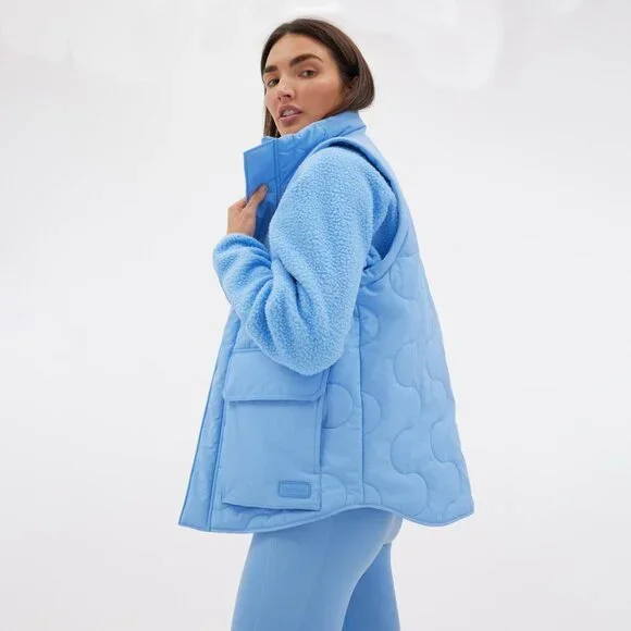 Halfdays Davis Convertible Insulated Women's Jacket - Forget Me Not Blue - Picture 5 of 8